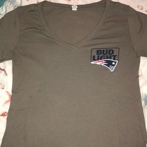 Bud Light Ladies Patriots V-neck
